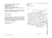 Anteprima di Trasmette lett. di Mons. Guido Conforti, Arciv. di Ravenna, dimorante aParma, con la quale raccomanda l'ammissione di un giovane, per il quale si pagherà una pensione.