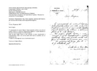 Anteprima di Raccomanda il Sig. Costa Leopoldo, exallievo dell'Oratorio, per lavorare nella brossura come apprendista legatore.