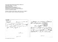 Anteprima di Chiede se è stato saldato il debito fatto per un viaggio di confr. di S. Salvador. (Sul retro i calcoli del rimanente debito.)