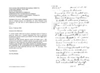 Anteprima di Gli invia fr. 1850 raccolti parte in Francia e parte a Sarriá, dove si trattiene ancora una settimana. Un certo Fioccone Luigi domanda L. 10. (Sul retro un conto specifica da dove ha ricevuto il denaro.)