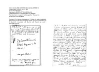 Anteprima di Gli manda un pensiero di D. Bosco (in copia litografata). Chiede se sono giunti i miss. partiti da Torino con D. Bourlot S. Saluta D. Remotti T. etutti i giovani.