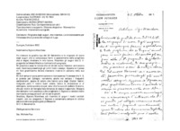 Anteprima di Ringrazia degli auguri, che ricambia. Le è riconoscente per l'interesse chesi prende del collegio di Lugo.