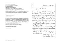 Anteprima di Risponde alla sua del 31/8 incoraggiandolo nel suo nuovo incarico d'Ispettore della Piemontese Transpadana. [v. A4480553]