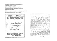 Anteprima di Lo ringrazia per aver inviato le sue filiali espressioni per la dichiarazione della venerabilità di D. Bosco (24/7/1907) e gli invia un suo pensiero (in copia litografata). (Testo spagnolo)