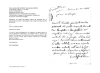 Anteprima di Ha notato che hanno inserito nel periodico sal. di Sampierdarena la nota dei benefattori: gli consiglia di mettere anche gli indirizzi. (All. copia dt. autenticata da D. Bordas nel 1959.)