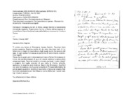 Anteprima di Consegna una lett. di Mons. Jacopo Scotton e raccomanda immediata evasione.Preannuncia l'arrivo a Roma dell'arcivescovo di Lione Mons. Pietro Coullié primate della Gallie e rinnova a lui l'invito a Torino.