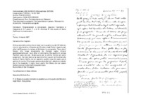 Anteprima di Ringraziamenti e convenevoli. Approva l'iscrizione e frequenza di D. Laureri T. e di D. Antolisei R. alla scuola di Santa Cecilia per la musica sacra.