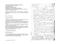 Anteprima di Commissioni varie. È stato trasferito il governatore Manuel Señoret di Punta Arenas e il fatto è favorevole a Mons. Fagnano G.