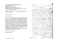 Anteprima di Richiesta d'informazioni sul Ch. Daniele Quaglio da parte della S.C. dei Vescovi e Regolari.