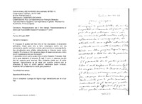 Anteprima di Ringrazia per il libro datogli. Raccomanda lavoro per un giovanetto.