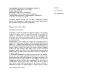 Anteprima di Risposta alla lett. del 15.11.1899 e conseguente dispensa dei voti a D.Cerquozzi D., uscito sette mesi prima di esserne libero, con amichevoliconsigli per la sua vita cristiana.