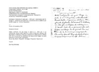 Anteprima di Comunica di avere già L. 1200 per il volontariato del Ch. Cimatti V., donate da una signorina, a condizione che si celebrino per lei 200 messe. Lo invita a ringraziarla.