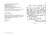 Anteprima di Le esorta a rafforzare la loro fede nella Vergine. (La lett. è indirizzata anche a Camerano Luisa, madre della Collino.)