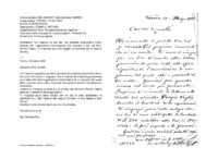 Anteprima di Ha ricevuto la sua lett. col prezioso documento unito. Acclusa lett. riguardante l'ammissione d'un giovane e lett. del Min. Ponzio Vaglia. Lo ringrazia per aver pagato la cambiale per la casa di Orvieto.