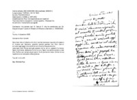 Anteprima di Ha parlato con D. Cerruti F. che ha combinato col Ch. Acquarone per il posto di Maestro di Musica a Genzano (v. A4500382).