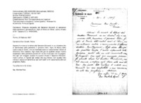 Anteprima di Ricevuta domanda del Senatore Morandi di esonerare dalla pensione il giovane Fulvi, figlio di Maria di Chieri, subito chiesta al Dir. Cassano G. (v. A4500398).