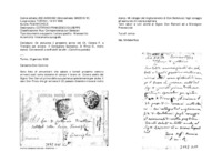 Anteprima di Gli annuncia il prossimo arrivo del Ch. Corana F. a Treviglio per aiutareil Consigliere Scolastico, D. Finco D., molto stanco. Convenevoli a confratelli ed altri. (Cartolina postale)