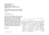 Anteprima di Ringrazia delle notizie sul felice esito delle spedizioni miss. Riguardo lachiesa di Almagro si aspetta il progetto di D. Ernesto e il parere di D. Vespignani G. con la facoltà di trasportare la parrocchia.