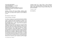 Anteprima di Ricevute notizie poco gradevoli, risponde: quanto all'Arcivescovo ha chiesto a D. Cagliero di parlare alla Congregazione dei VV. e RR.; per le case del Perù e riguardo a un confr. consiglia la prudenza.