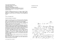 Anteprima di Risponde alla sua del 10.10: ricorda le feste di Mons. Cagliero G. e D. Vespignani G. e spera che D. Albera P. abbia raggiunto Santiago per iniziare la visita; il Ch. Del Negro G. è stato assegnato alla Spagna.