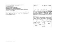 Anteprima di Dalla Palestina D. Rua M. invia per mezzo di D. Rinaldi F. auguri pasquali ed una palma benedetta nella funzione della mattina [Biglietto da visita di D. Rua M., ms. dal Sig. Balestra e firmato da D. Rinaldi F.]