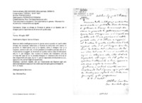 Anteprima di Dopo la chiesa di Firenze si pensa a La Spezia; per il disegno potrà rispondere al direttore di quella casa. (Il destinatario è un conte.)