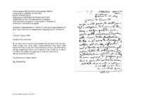 Anteprima di Lett. con cui il Rett. Magg. SDB si raccomanda presso il Direttore SDB di Novara, affinché le Suore della Madonna di Re e il Direttore di Oulx D. Roccia G. usino tutte le attenzioni per la salute di D. De Venz S.[All. ft mf.]