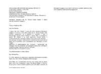 Anteprima di Rimpatrio del Ch. Ferraro Evasio malato; il debito contratto da Mons. Lasagna L.