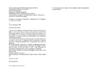 Anteprima di Lo incarica di combinare il trasferimento di D. Sallaberry L.; ritorno diD. Rota P.