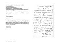 Anteprima di Spedisce le cambiali per il noto imprestito; lo invita a rispettare le scadenze: deve saldare ancora L. 9000 della sua parte del debito di Mons.Lasagna L.