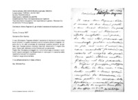 Anteprima di Mons. Fagnano G. gli chiede il soccorso di due buoni preti.