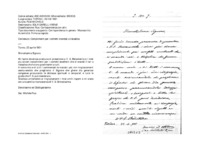 Anteprima di Complimenti per i confetti mandati a Valsalice.