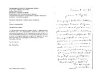 Anteprima di Ricevuta lett.; ricambia i saluti; convenevoli.