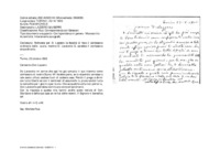 Anteprima di Richiesta per D. Lazzero la facoltà di fare il confessore ordinario dellesuore, mentre D. Leveratto G. sarebbe il confessore straordinario.