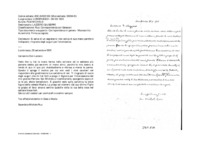 Anteprima di Si serve di un segretario: non scrive di sua mano perché è indisposto; ringrazia degli auguri per l'onomastico.