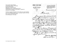 Anteprima di Ringrazia dell'offerta di 500 franchi per le opere salesiane e per le 100 Messe da celebrare per i suoi parenti defunti, ed invoca per lei i favori e la benedizione di Dio.[Testo MS allografo, in francese].