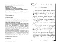 Anteprima di Ricevuta lett. del 17 settembre 1907. Trova opportuno il riposo procurato aD. Balzola G. Convenevoli.