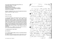 Anteprima di Ringrazia per la lett. 25.01.1909 regolarmente pervenuta. Aspetta la relazione del viaggio missionario.