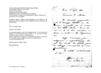 Anteprima di Dica come si debbono recapitare 25 pesetas offerte da un prete spagnolo perle missioni del Mato Grosso. Congratulazioni per le imprese affrontate e compiute.
