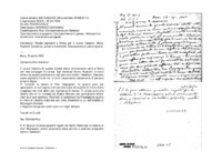 Anteprima di Chiede ospitalità a Roma per il nuovo Vescovo, Mons. Pugliatti Domenico, amato e meritevole. Raccomanda di usare riguardi.