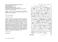 Anteprima di D. Cerruti F. gli ha fatto avere la sua lett. relativa ai catechismi; chieda al Vescovo in cosa devono modificare il loro insegnamento. (All. piccolabusta.)