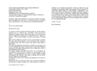 Anteprima di Spera che D. Barberis G. lo aiuterà a far bene il noviziato. Non può mandare a D. Prun A. le L. 10 mila che chiede. Lo autorizza a dare il velo alle suore. Inviti il Patriarca a dar l'esame alle postulanti.