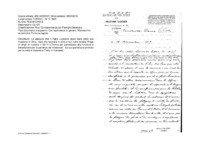 Anteprima di Le assicura che il figlio Ludovico starà bene nella sua missione in Cina,dato che lavorerà in città e non nelle foreste; gli dica di trovarsi giovedì a Torino per la benedizione. (Testo francese)