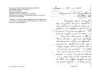 Anteprima di Ha ricevuto la bella relazione della festa inaugurante il nuovo tempio; invoca benedizioni dalla Vergine per tutti coloro che lo visiteranno. (Testo spagnolo)