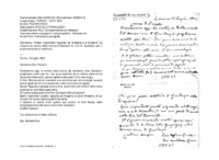 Anteprima di Presto risponderà riguardo ad Aragona e a Nicastro; ha ricevuto la notizia della morte di Mainardi G. e di D. Guidazio, per il quale domanda un sostituto.
