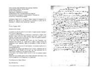 Anteprima di Spera che D. Crippa R. abbia ricevuto la risposta di D. Barberis G.; approva la sua decisione di mandare un prete con D. Camacho F.; raccolto moltodenaro per i lebbrosi.