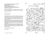 Anteprima di Riguardo ad una statua da regalare nulla osta, a meno che non sia contrariol'ispettore; il Sig. Paruzza è infermo; Piantona si trova a casa; aiuti dalclero.