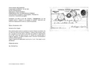 Anteprima di Ha letto la sua lett. durante i festeggiamenti cui era presente anche il vescovo e un gruppo di exallievi, radunatisi per costituire l'associazione tra di loro. (Cartolina postale)