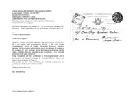 Anteprima di Ringrazia per l'offerta di L. 20 ed anche per il fratello Col. Vincenzo. Farà pregare Maria A. per gli interessi materiali e spirituali.