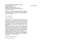 Anteprima di D. Marenco, procuratore a Roma, invia domanda alla chiesa di S. Giovannino della Pigna, rinnovata poi da D. Rua. Pio IX offrì la chiesa a D. Bosco. (La parte finale della lett. è aut. di D. Rua - senza firma.)